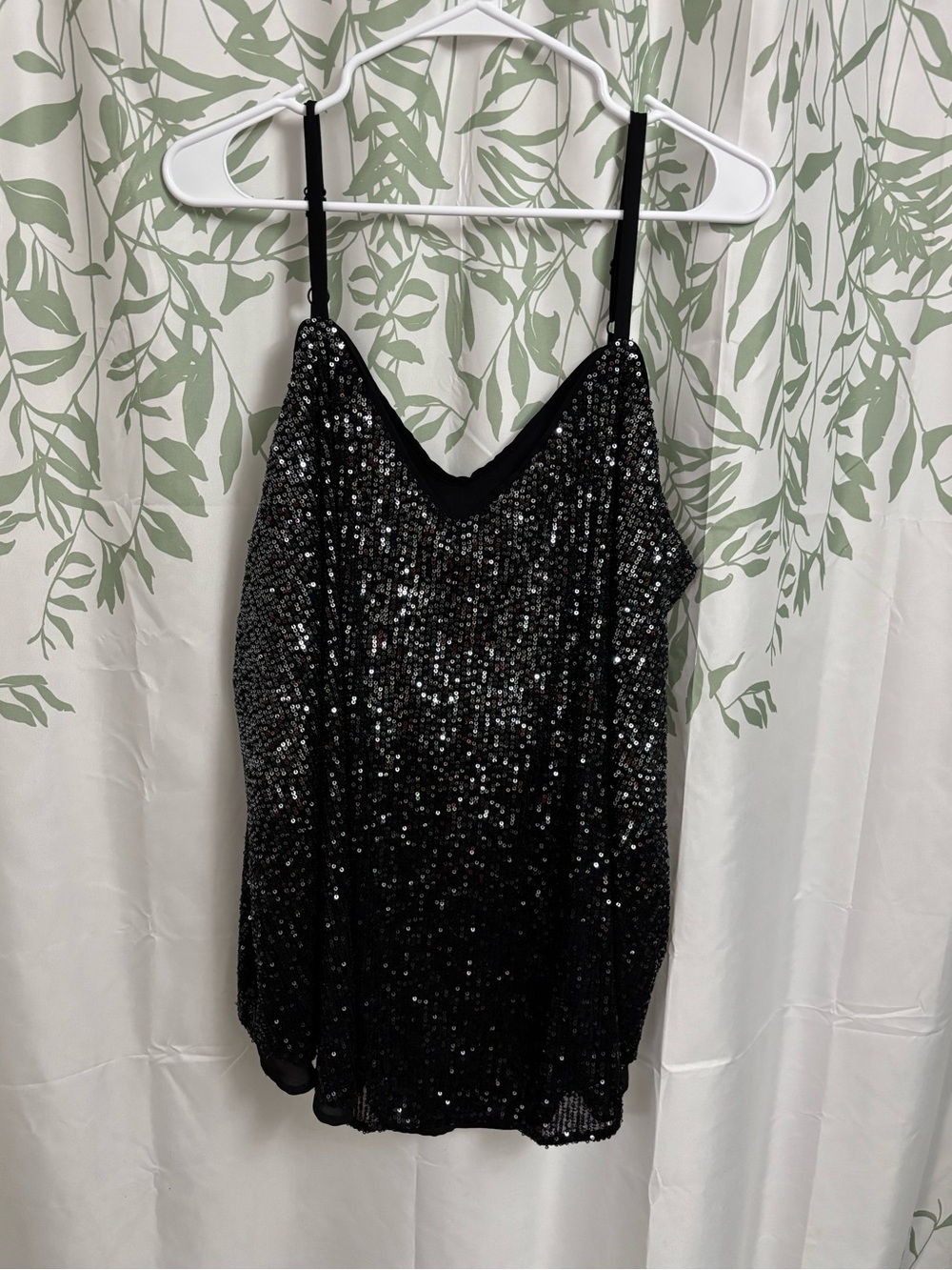 torrid Black Sequin Cami Tank